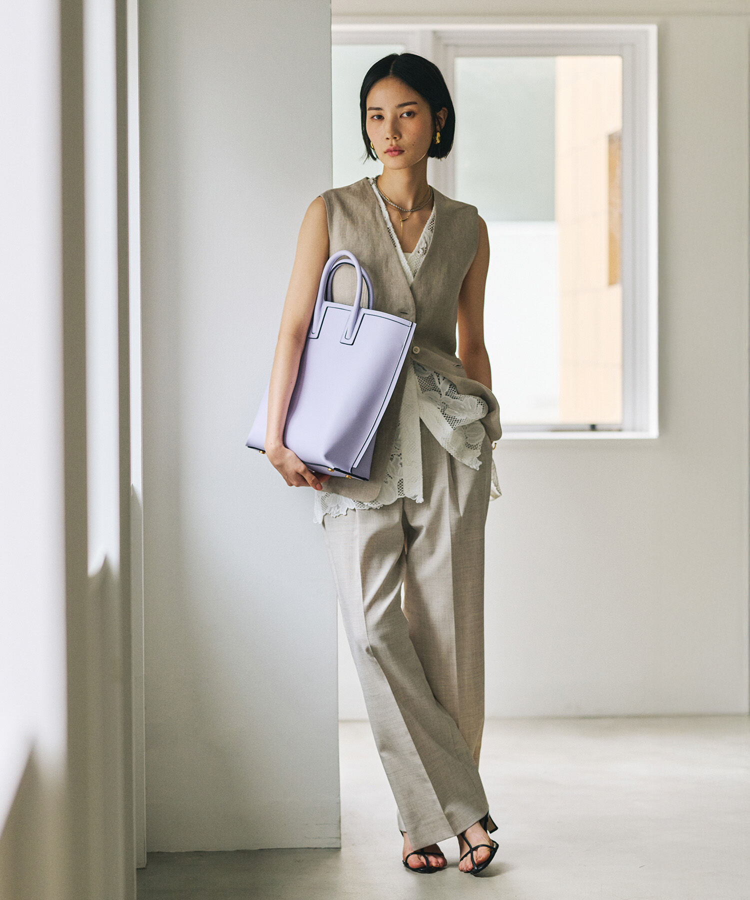 ROPE「【E'POR】【WEB限定】Ree BAG Large/A4対応・通勤・軽量・26SS」|トートバッグ|