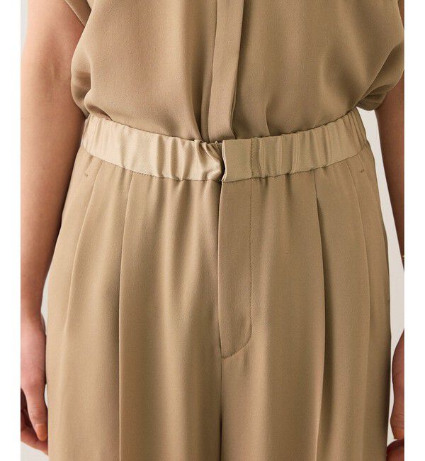 ROPE「ライトトリアセイージーワイドパンツ/イージーケア・セットアップ対応」|チノ|