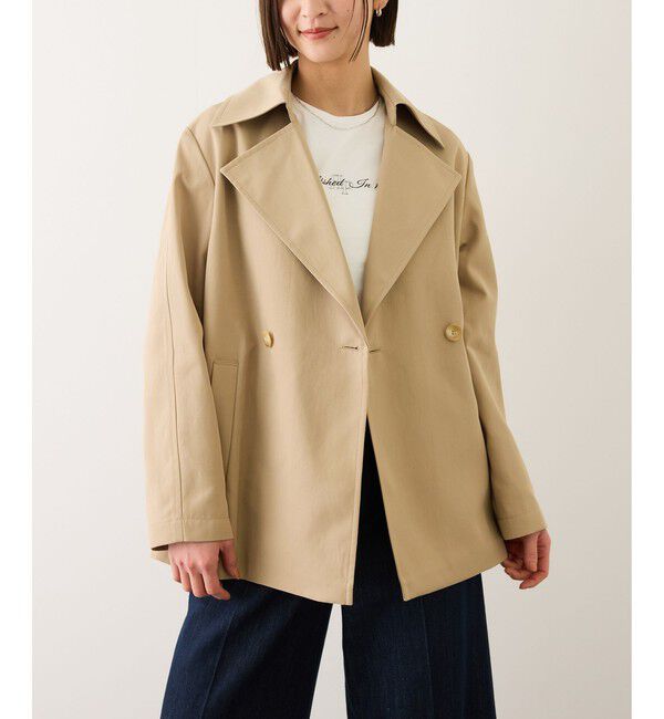 ROPE「【撥水加工】ライトミドル丈トレンチコート」|トレンチコート|