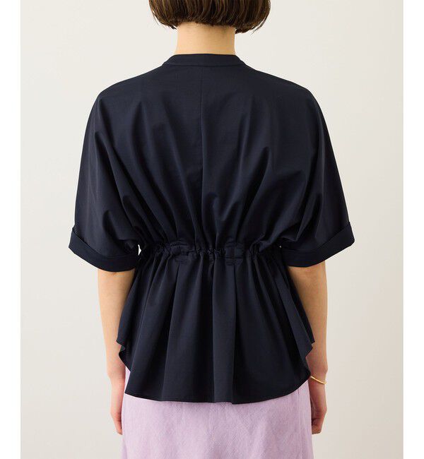 ROPE「フロントジップブルゾンブラウス/イージーケア」|シャツ・ブラウス|