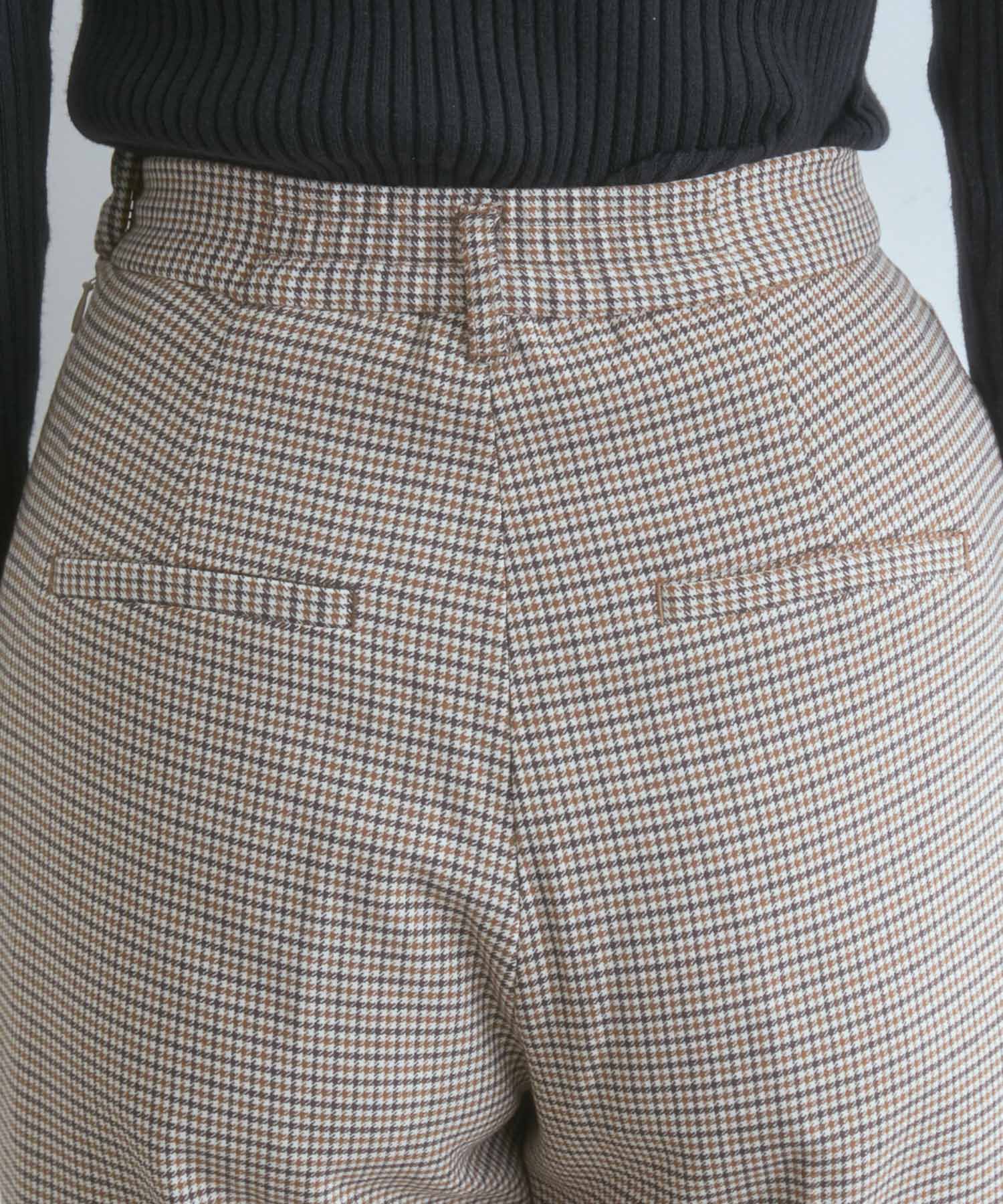 VIS「【EASY CARE】ウォッシャブルフラノツータックテーパードパンツ」|スラックス|