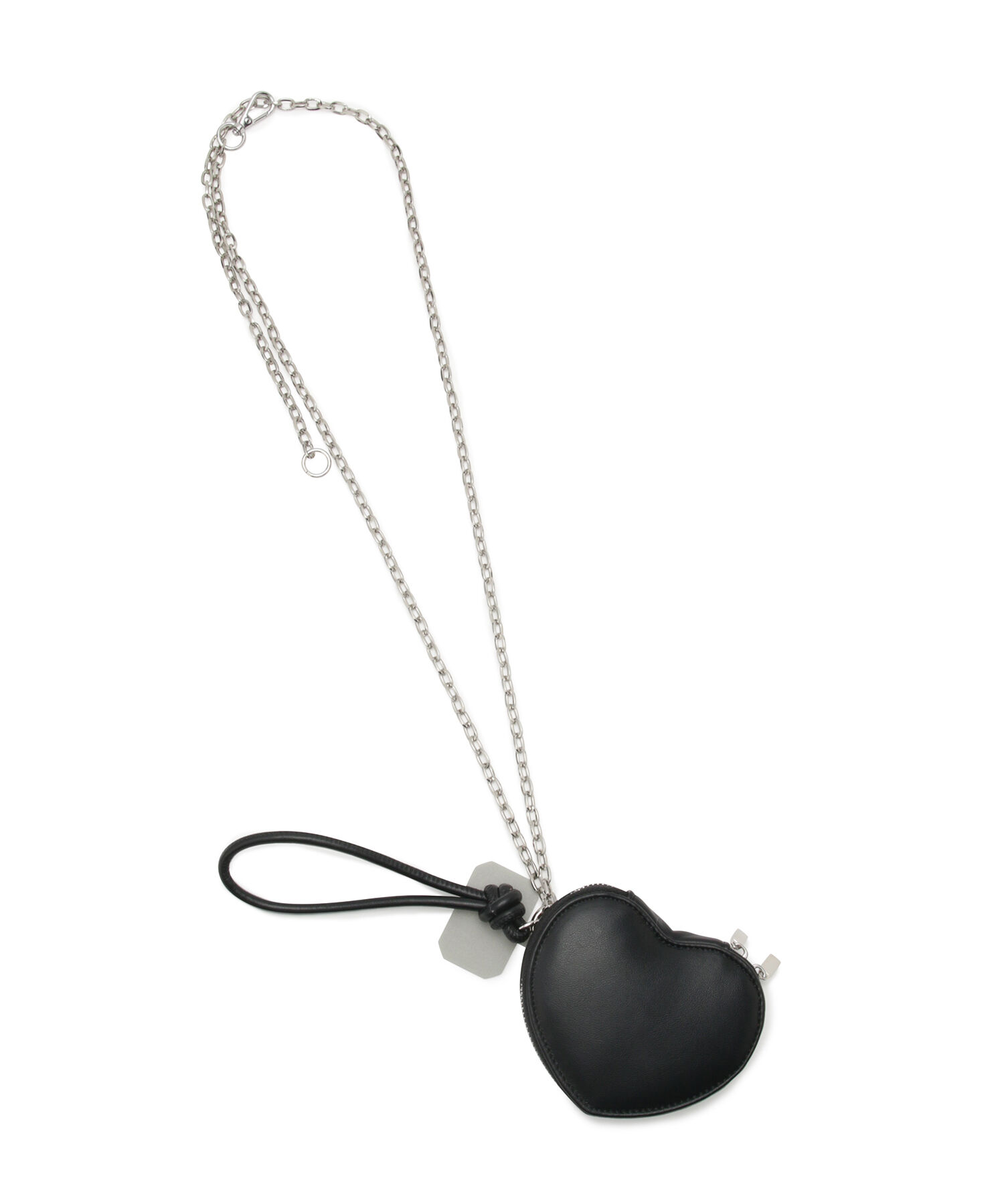 VIS「【6色展開】ハートポーチスマホショルダーバッグ」|ショルダー・メッセンジャー|ブラック(01)