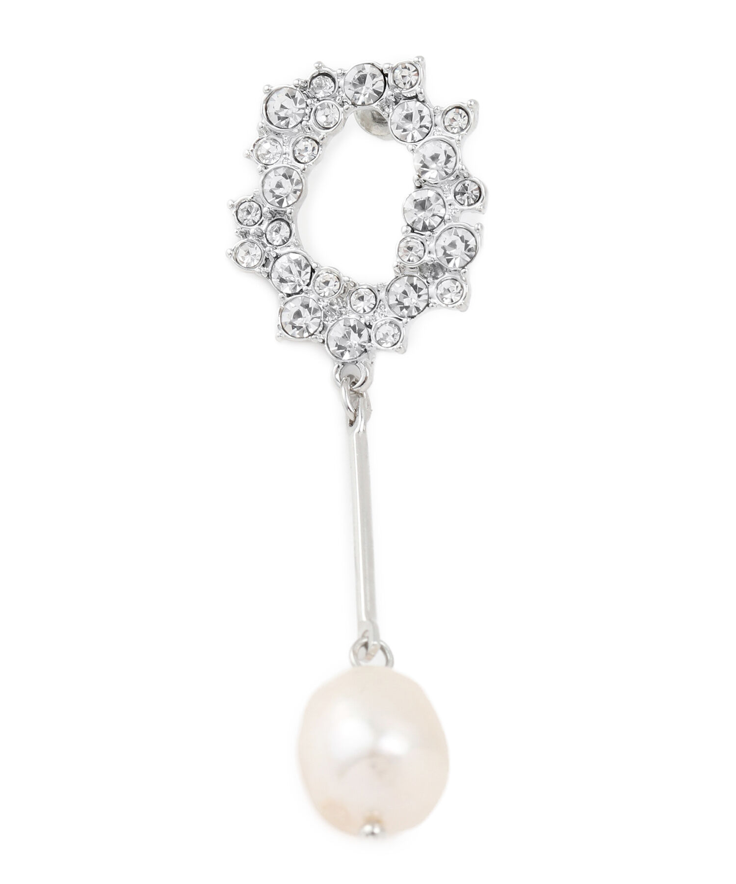 VIS「オーバルビジュー淡水パールピアス」|ピアス|