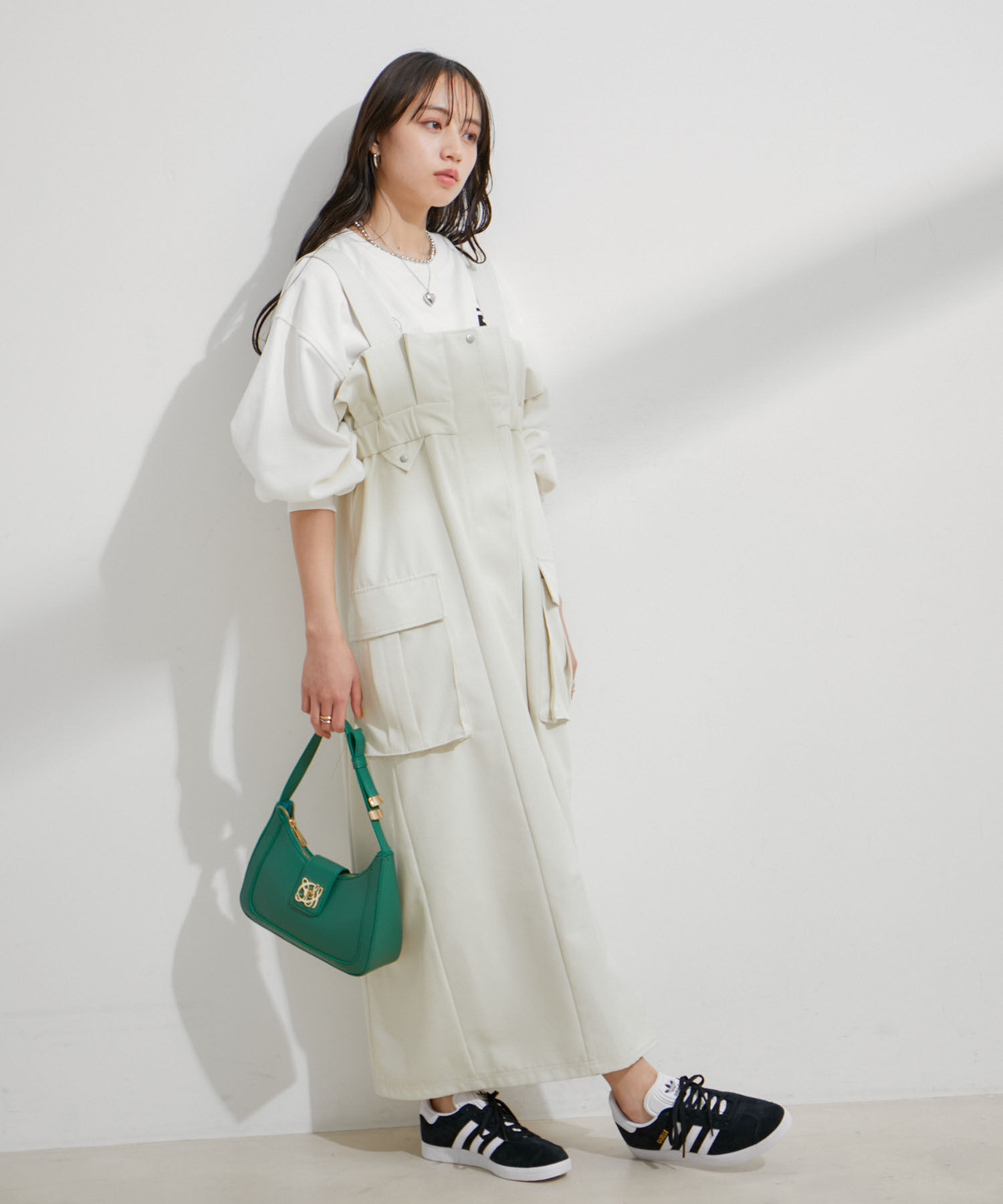 VIS「【ご好評につき追加生産】ハンドルリボンワンショルダーバッグ【180℃美人見え】」|ハンドバッグ|