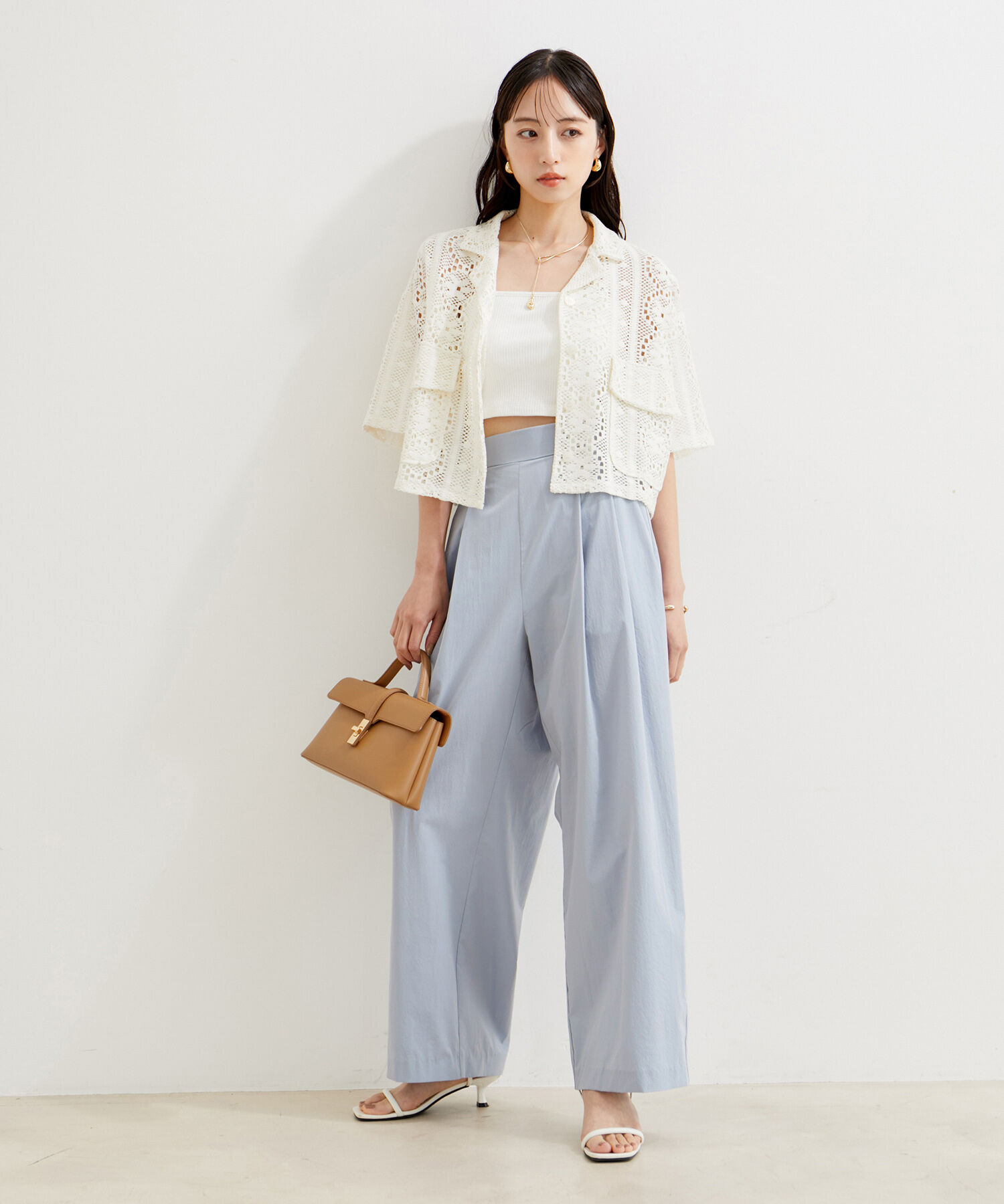 VIS「【洗える】タックギャザーパンツ」|その他|