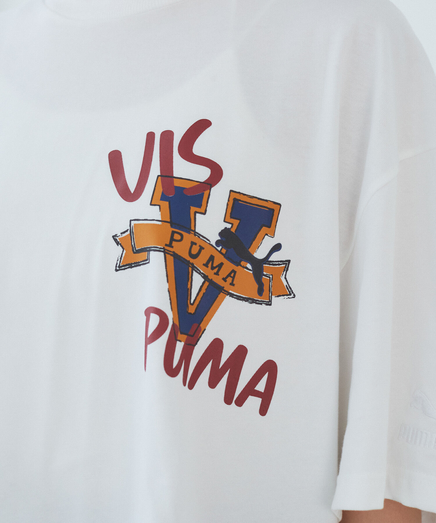VIS「【PUMA】VIS別注 オリジナルロゴオーバーサイズTシャツ」|Tシャツ・カットソー|