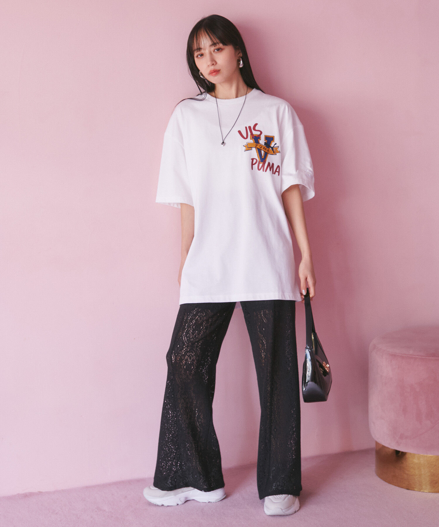 VIS「【洗える】セミフレアレースパンツ」|その他|