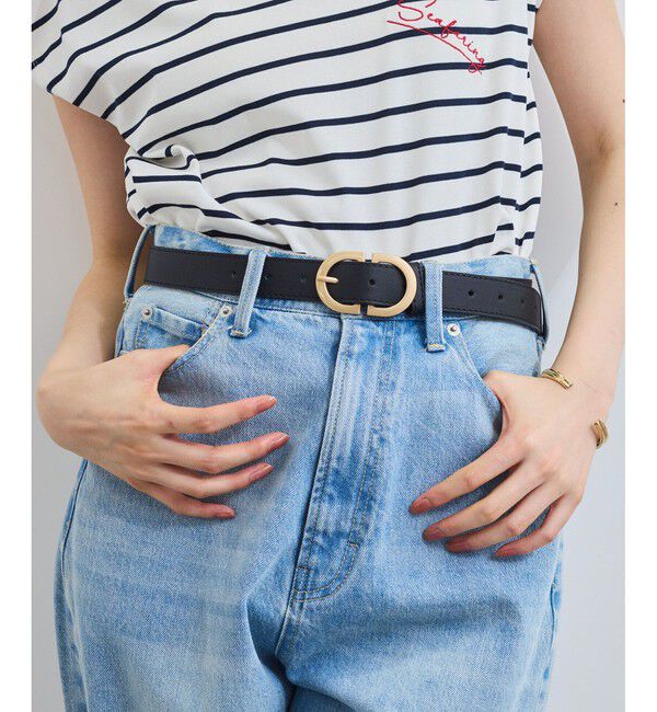 VIS「28mm幅ダブルDバックルベルト」|ベルト|ブラック(01)