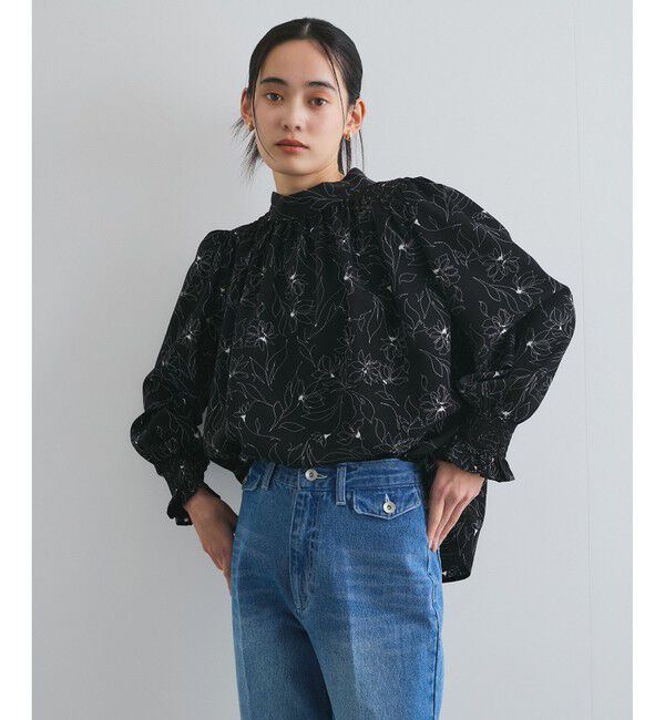 VIS「【前後2WAY】割繊ボウタイブラウス【洗える】」|シャツ・ブラウス|