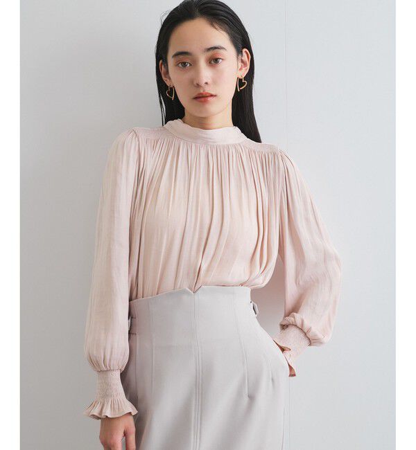 VIS「【前後2WAY】割繊ボウタイブラウス【洗える】」|シャツ・ブラウス|