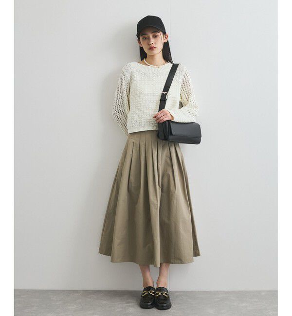 VIS「透かし編みニットプルオーバー」|ニット・セーター|