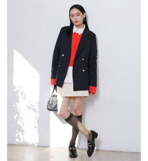 VIS「透かし編みニットプルオーバー」|ニット・セーター|