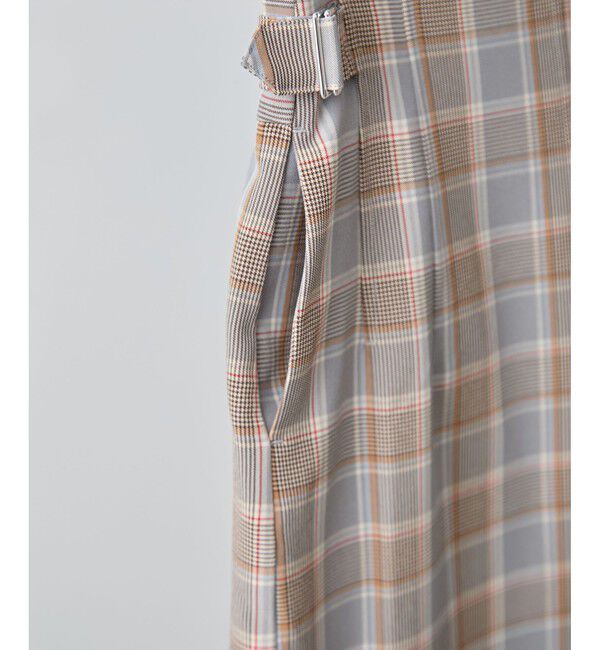 VIS「【美easy】コンフォートツイルウエストデザインIラインスカート【洗える/防シワ/UVケア】」|スカート|