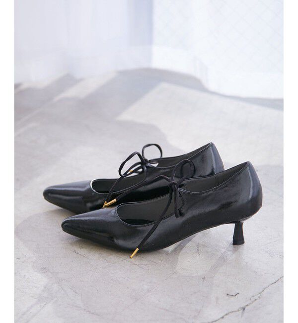 VIS「リボンヒールパンプス」|パンプス|