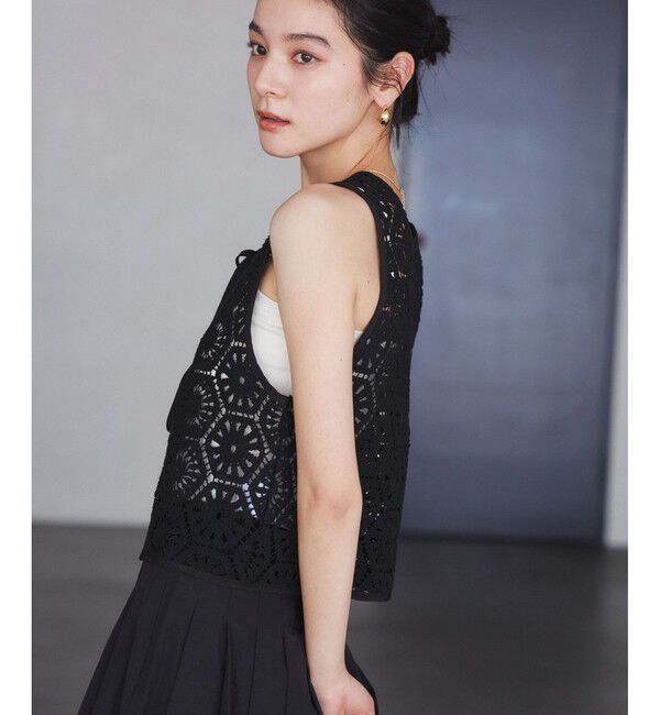 VIS「【WEB限定】【前後2WAY】サマーレースベスト」|ベスト・ジレ|