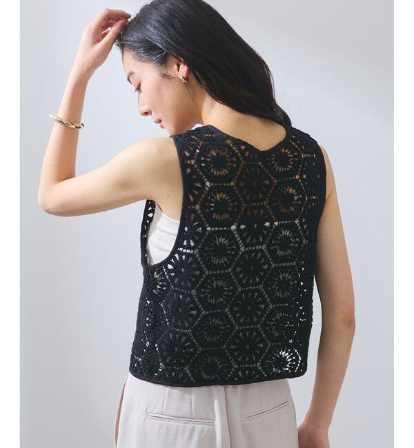 VIS「【WEB限定】【前後2WAY】サマーレースベスト」|ベスト・ジレ|