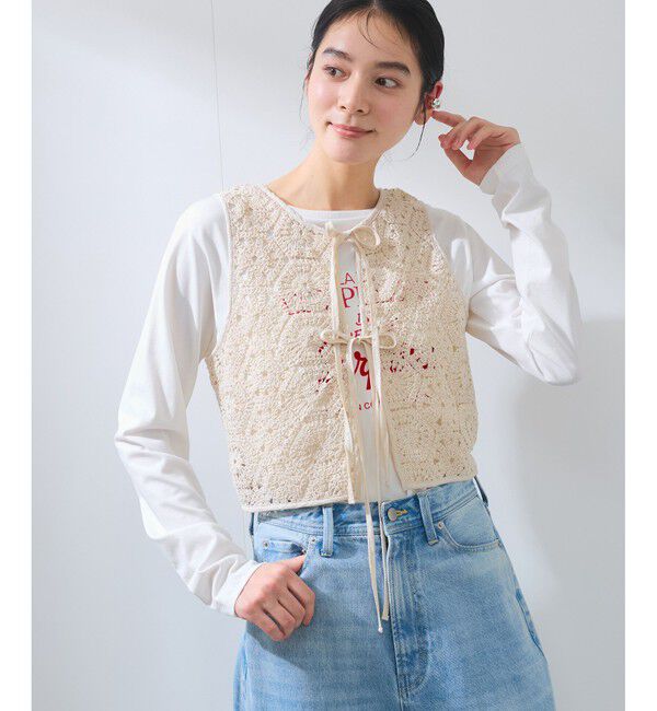 VIS「【WEB限定】【前後2WAY】サマーレースベスト」|ベスト・ジレ|