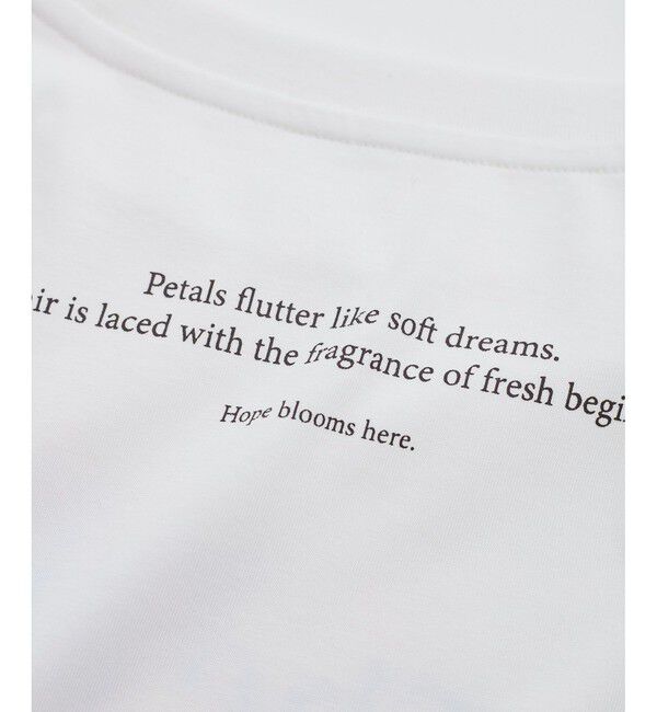 VIS「【接触冷感】フラワーフォト＆ロゴTシャツ」|Tシャツ・カットソー|