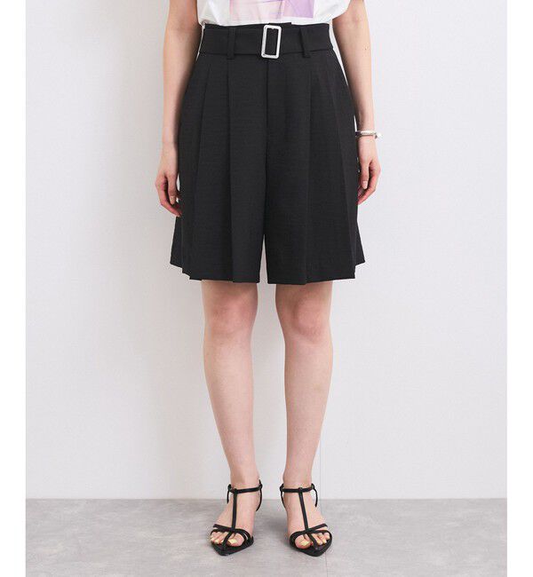 VIS「【セットアップ対応】ベルト付きバミューダパンツ」|チノ|