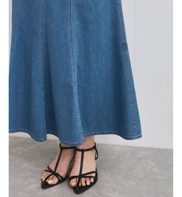 VIS「ライトデニムマーメイドスカート」|スカート|