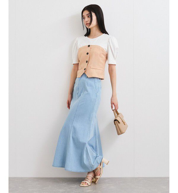 VIS「ライトデニムマーメイドスカート」|スカート|