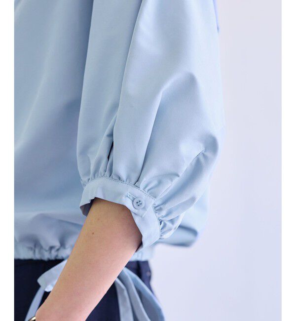 VIS「ドロストボリュームスリーブシャツ（レース・無地）」|シャツ・ブラウス|