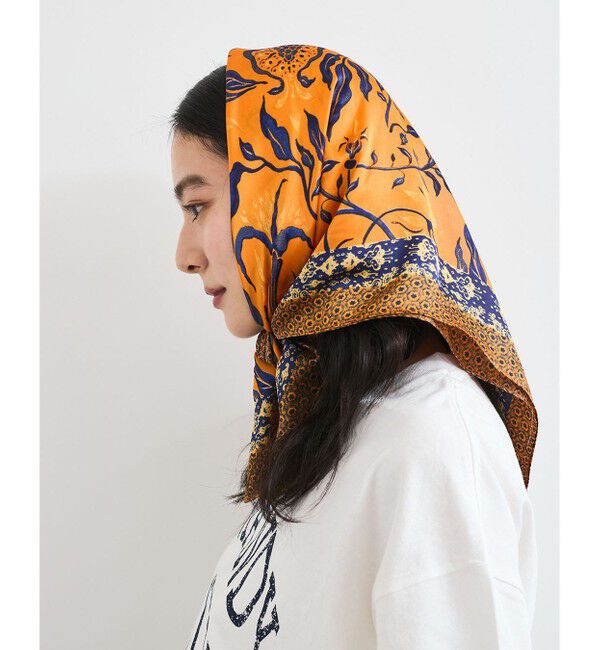 VIS「ポムグラネイト柄スカーフ70cm 」|バンダナ・スカーフ|