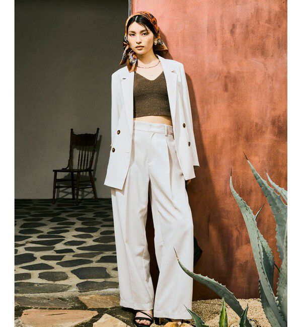 VIS「ポムグラネイト柄スカーフ70cm 」|バンダナ・スカーフ|