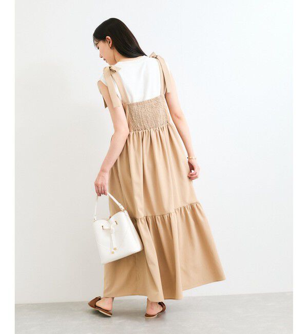 VIS「【WEB限定】ロングストラップサマードレス」|ワンピース|