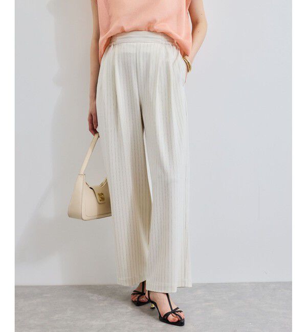 VIS「【接触冷感/UVケア】ピンストライプリラックスワイドパンツ」|チノ|キナリ(16)