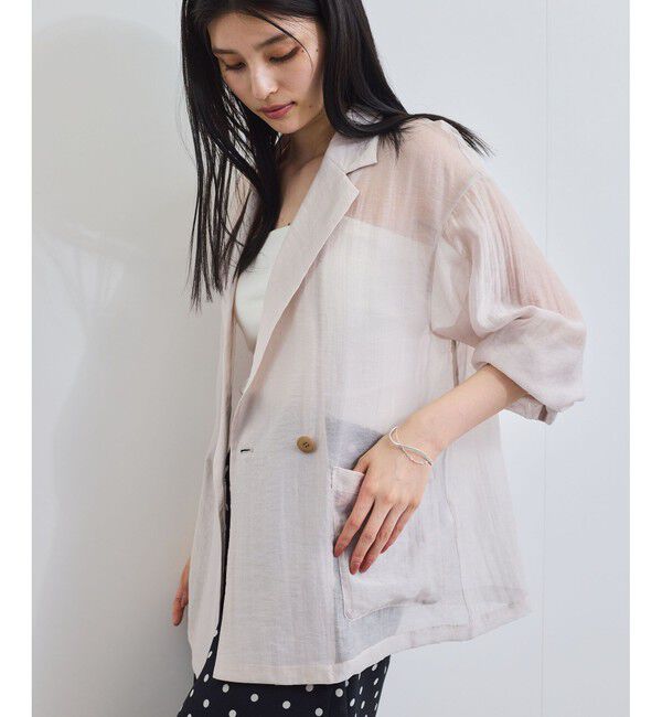 VIS「シアーリラックスジャケット」|テーラードジャケット|