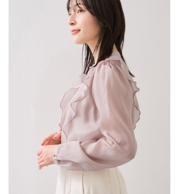 VIS「シアーラッフルブラウス/イージーケア」|シャツ・ブラウス|