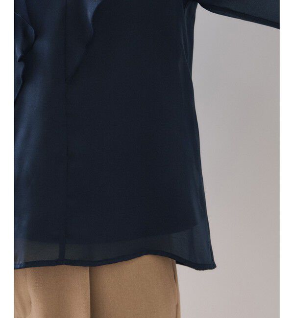 VIS「シアーラッフルブラウス/イージーケア」|シャツ・ブラウス|