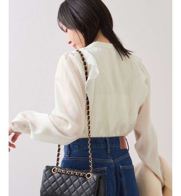 VIS「シアーラッフルブラウス/イージーケア」|シャツ・ブラウス|