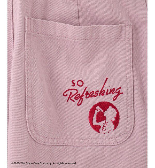 VIS「【Coca-Cola】VIS別注エンブロイダリーサロペット」|オールインワン|