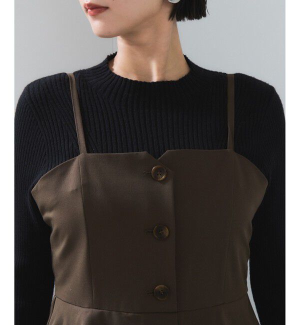 VIS「ビスチェドッキングライクキャミワンピース」|ワンピース|