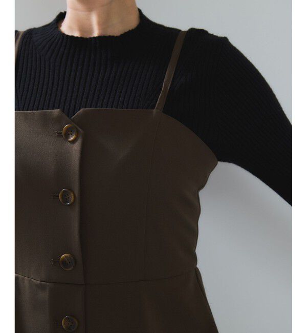 VIS「ビスチェドッキングライクキャミワンピース」|ワンピース|