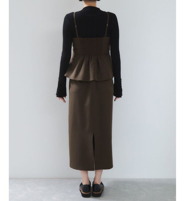 VIS「ビスチェドッキングライクキャミワンピース」|ワンピース|