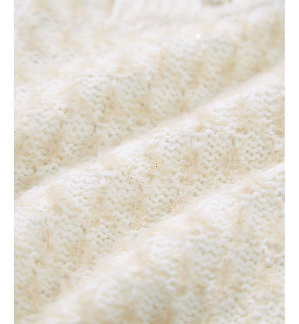 VIS「ファンシーツイードメタルボタンカーディガン」|カーディガン|