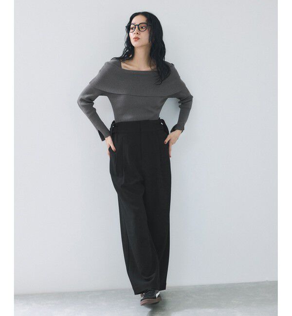 VIS「サスペンダー付き2WAYワイドパンツ」|チノ|