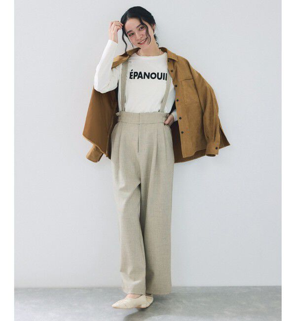 VIS「サスペンダー付き2WAYワイドパンツ」|チノ|