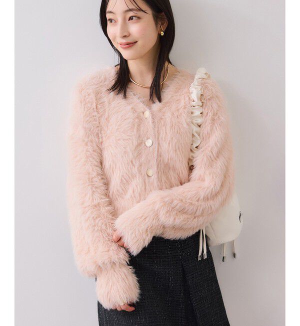 VIS「ラビットライクVネックカーディガン/イージーケア・WEB限定カラー」|カーディガン|