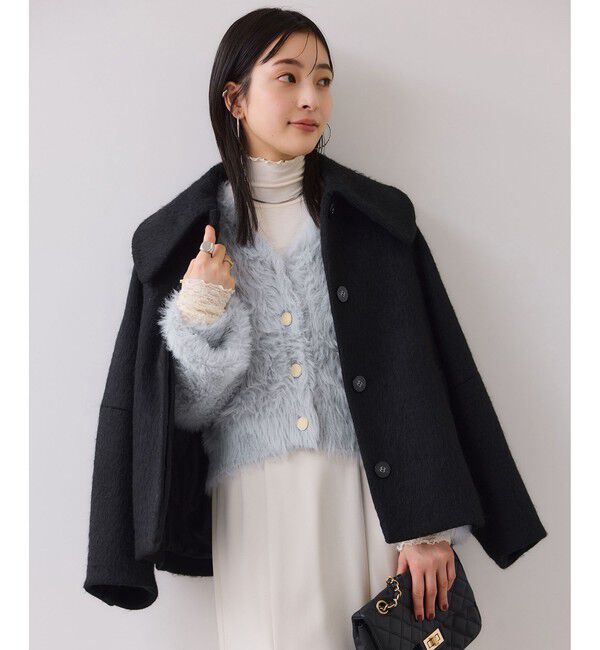 VIS「ラビットライクVネックカーディガン/イージーケア・WEB限定カラー」|カーディガン|