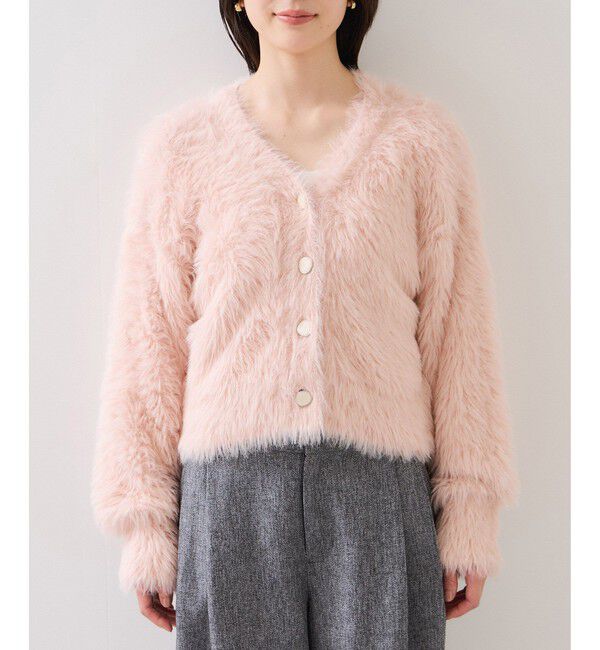 VIS「ラビットライクVネックカーディガン/イージーケア・WEB限定カラー」|カーディガン|