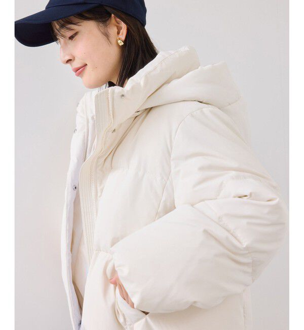 VIS「【アウター総選挙3位】フード取り外し可能軽量ダウンブルゾン/2WAY・撥水加工」|ダウン|