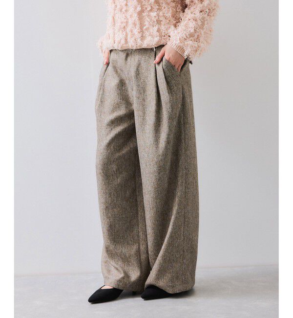 VIS「ツイード2タックワイドパンツ」|チノ|