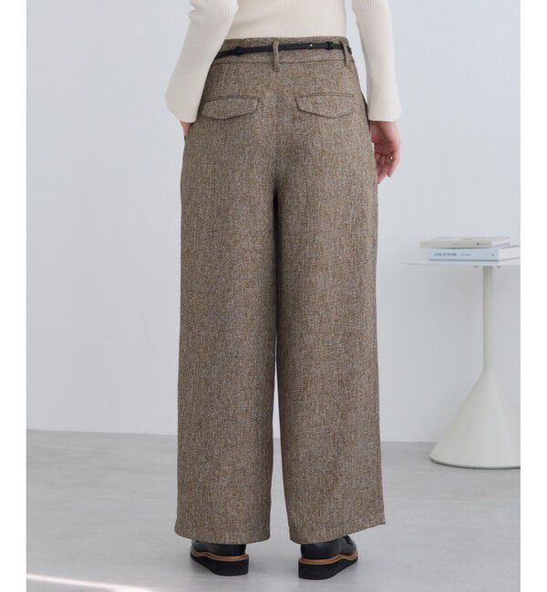 VIS「ツイード2タックワイドパンツ」|チノ|