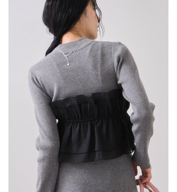 VIS「ビスチェドッキングニットプルオーバー/セットアップ対応」|ニット・セーター|