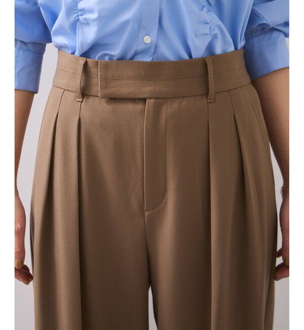 VIS「Hot Beautyツータックワイドパンツ/イージーケア」|チノ|