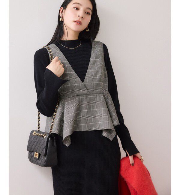 VIS「ビスチェセットニットワンピース」|ワンピース|